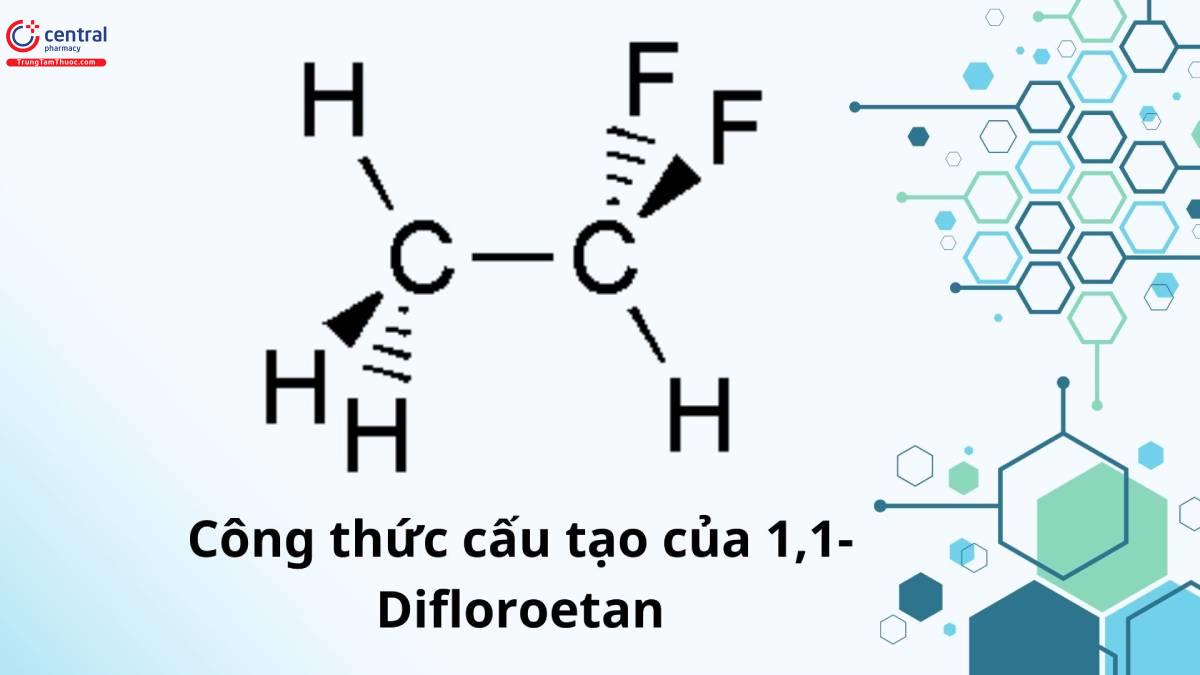 Công thức cấu tạo của Difluoroethan 