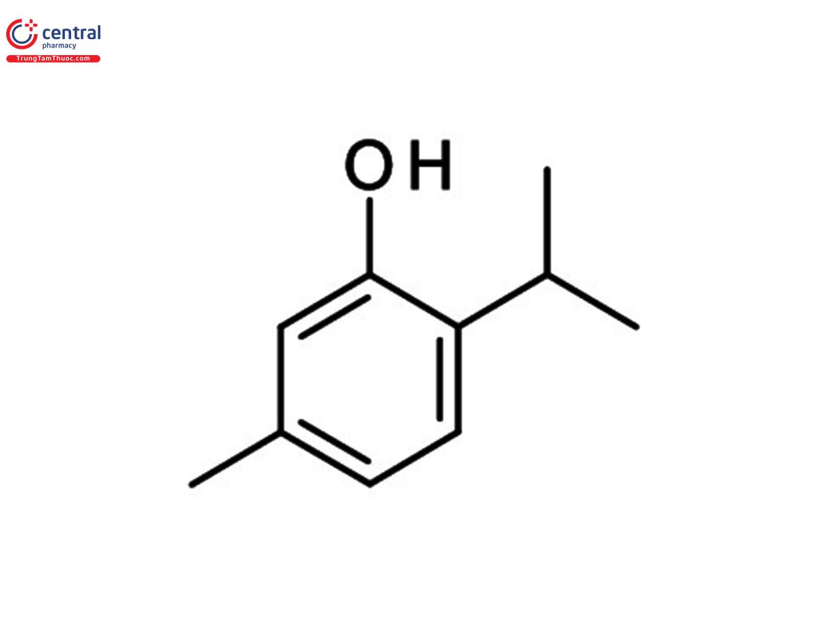 Công thức cấu tạo Isopropyl Methylphenol 