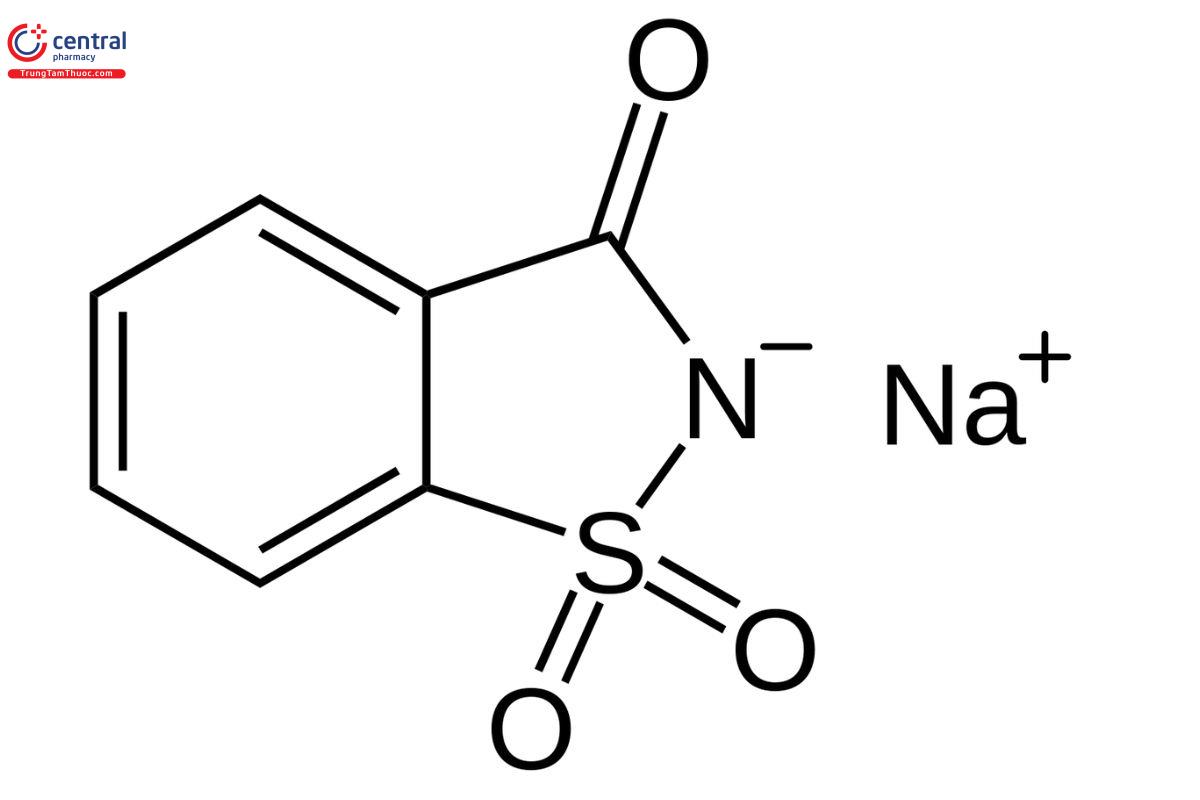 Công thức cấu tạo của Natri Saccharin