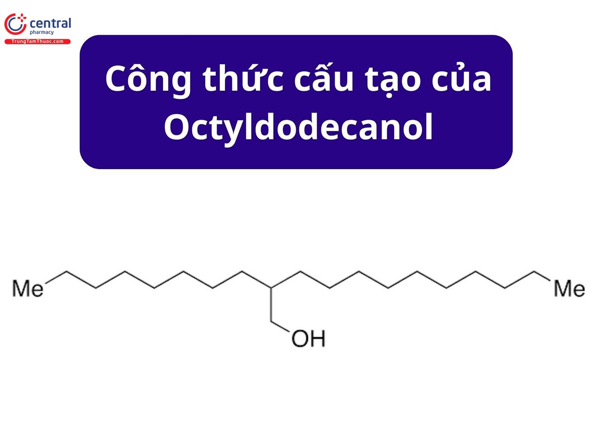 Công thức cấu tạo của Octyldodecanol