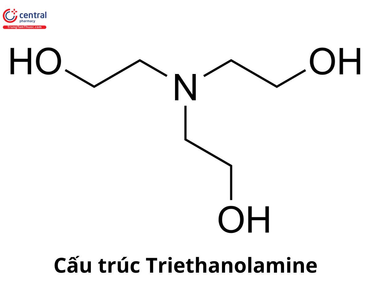 Công thức cấu tạo Triethanolamine