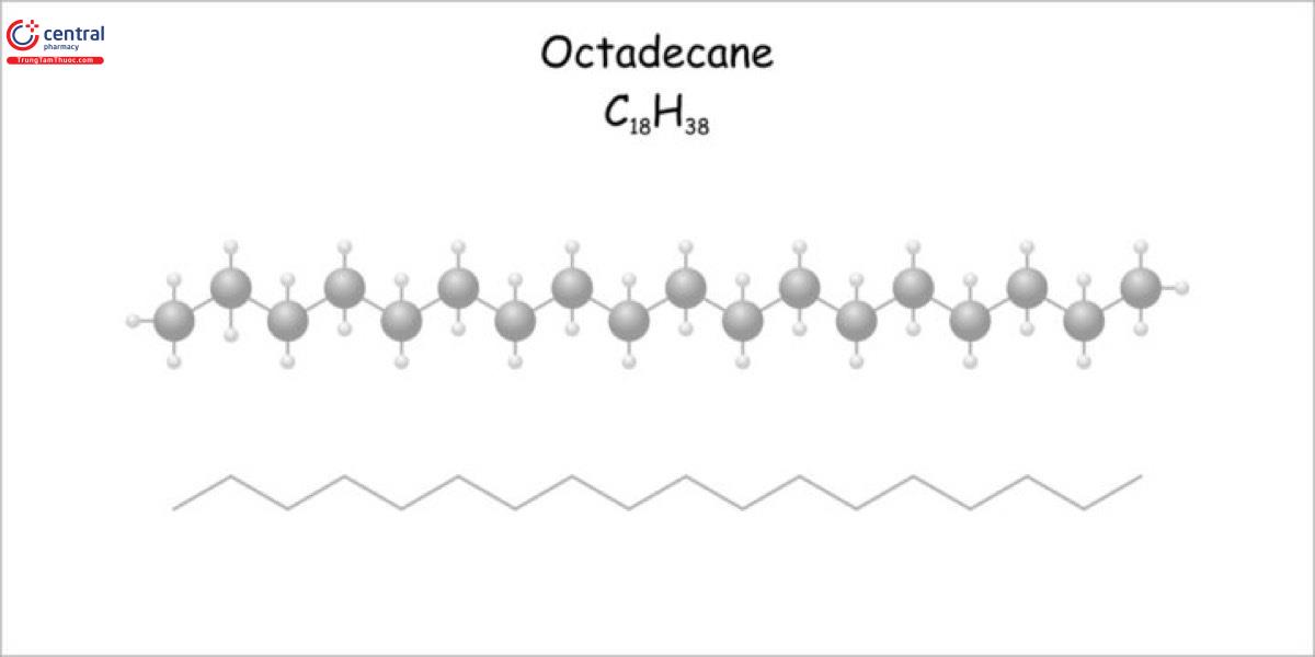 Công thức hóa học của Octadecane