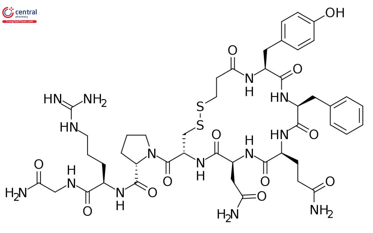 Công thức cấu tạo của Desmopressin