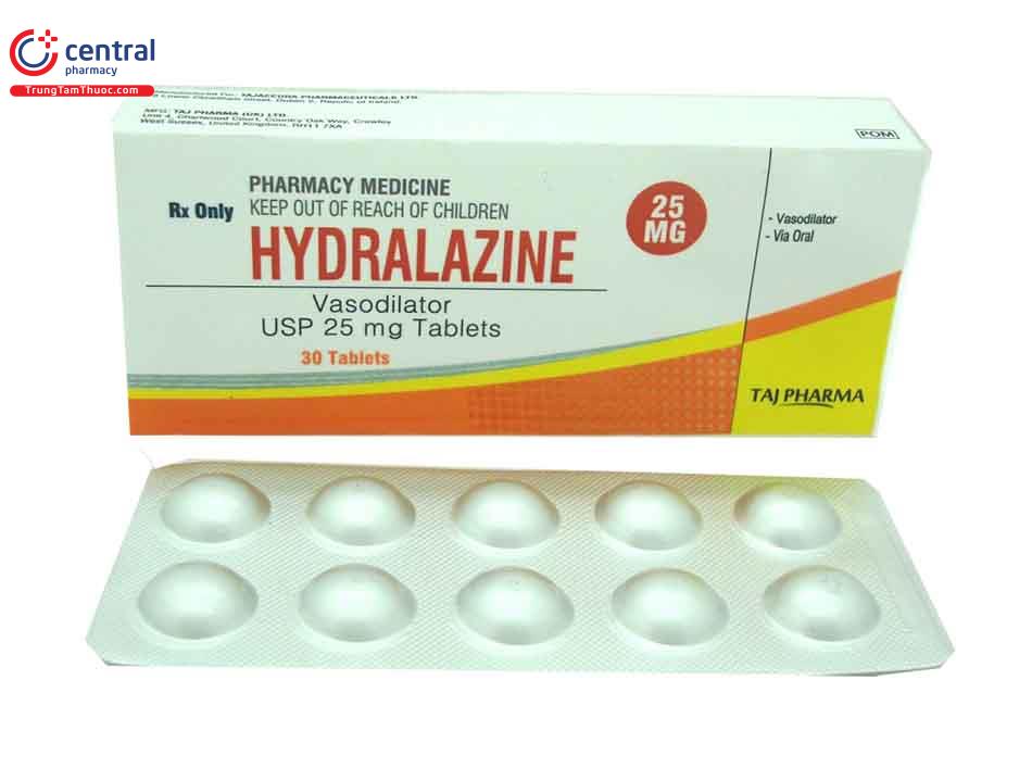 Thuốc chống tăng huyết áp Hydralazine