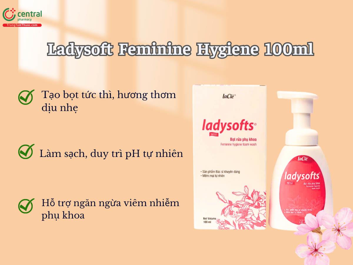Ladysoft Feminine Hygiene 100ml - Bọt vệ sinh phụ nữ của Laclé