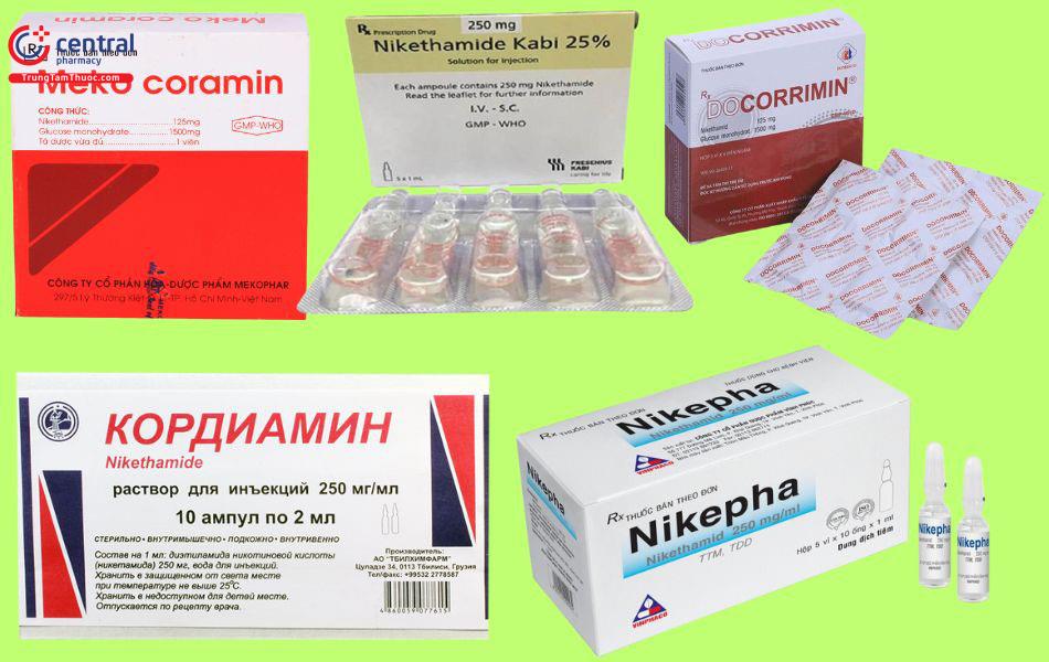 Các thuốc chứa Nikethamide