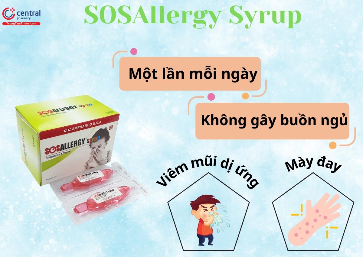 Thuốc SOSAllergy Syrup - Giải pháp điều trị dị ứng mà không gây buồn ngủ
