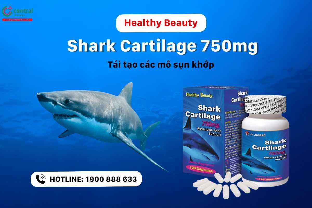 Sản phẩm viên sụn cá mập Shark Cartilage 750mg Healthy Beauty