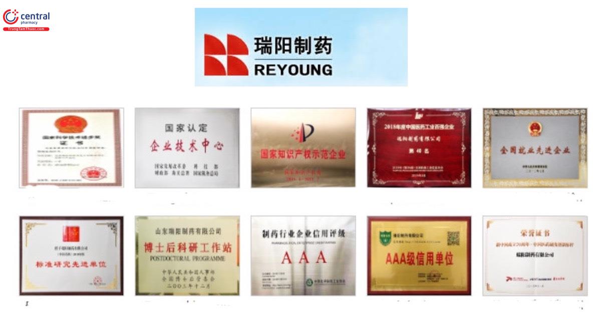 Danh dự công ty Reyoung Pharmaceutical