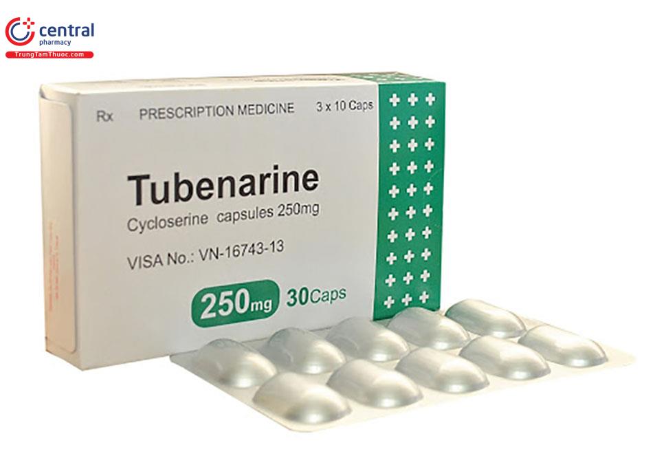 Thuốc Tubenarine 250mg chứa hoạt chất cycloserin