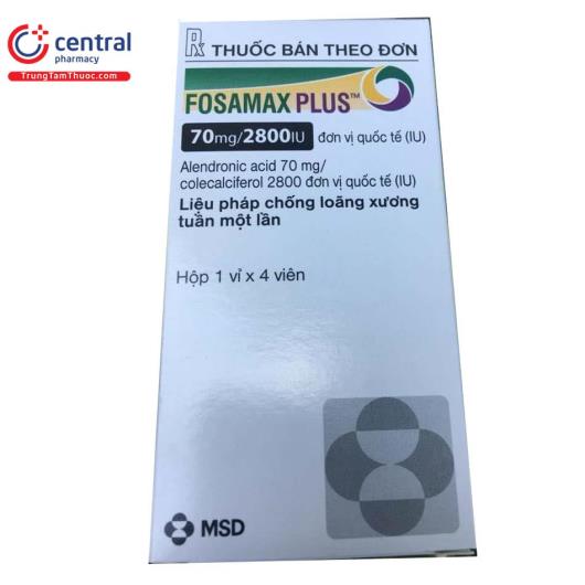 Thuốc Fosamax Plus 70mg 2800IU tăng cường sức khỏe xương khớp