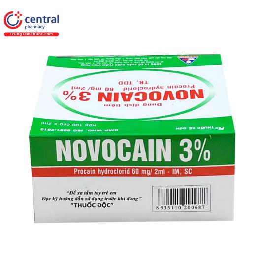 CHÍNH HÃNG Thuốc Novocain 3 Vinphaco gây tê bề sâu và tiêm thấm