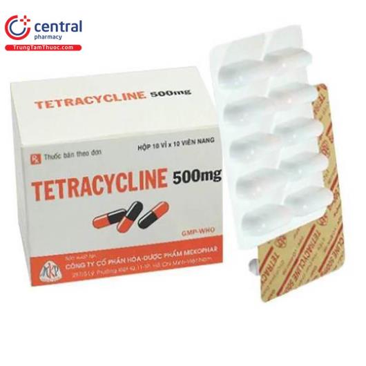 Thuốc Tetracycline 500mg Mekophar công dụng lưu ý khi sử dụng