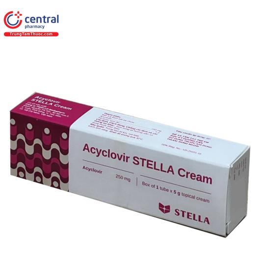 Thuốc Acyclovir STELLA Cream dùng điều trị virus dùng như thế nào