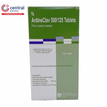 ArdineClav 500/125 Tablets