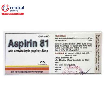 Aspirin 81 Pharimexco