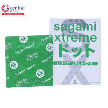 Bao cao su Sagami Xtreme White ( hộp 3 cái )