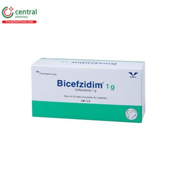 Bicefzidim 1g (Hộp 10 Lọ)