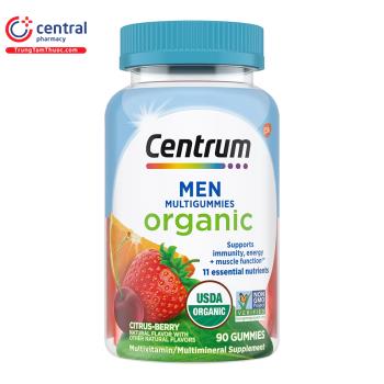 Kẹo dẻo Centrum Men MultiGummies Organic 