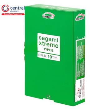 Bao cao su Sagami Xtreme Type E (hộp 10 cái)