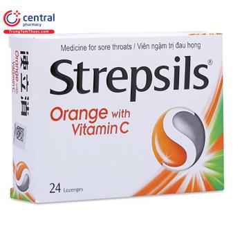 Strepsils Orange With Vitamin C (hộp 24 viên)