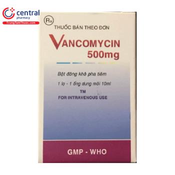 Vancomycin 500mg Bidiphar (Hộp 1 ống)