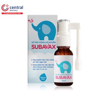 Xịt mũi họng lợi khuẩn Subavax