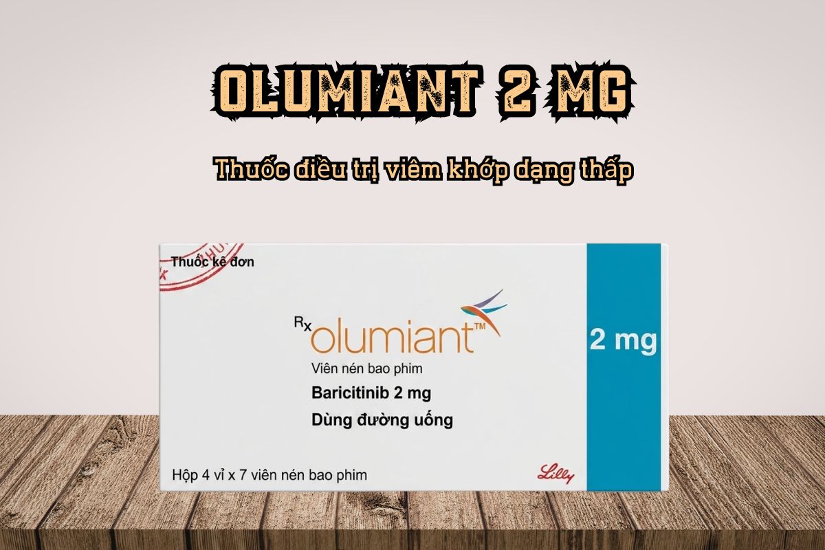 Olumiant 2mg được chỉ định để điều trị viêm khớp dạng thấp hoạt động từ trung bình đến nặng