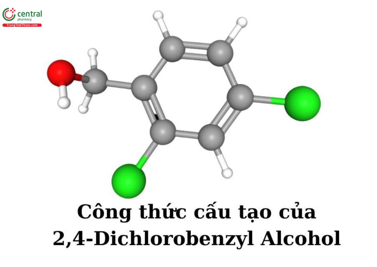 Công thức cấu tạo của 2,4-Dichlorobenzyl Alcohol