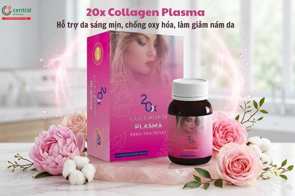 20x Collagen Plasma làm đẹp da, giúp da sáng mịn, giảm nám