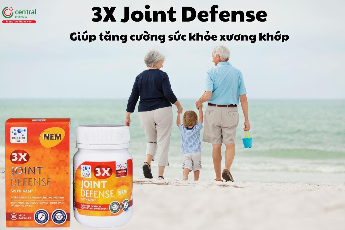 3X Joint Defense - Giúp giảm cảm giác đau nhức khớp, cứng khớp