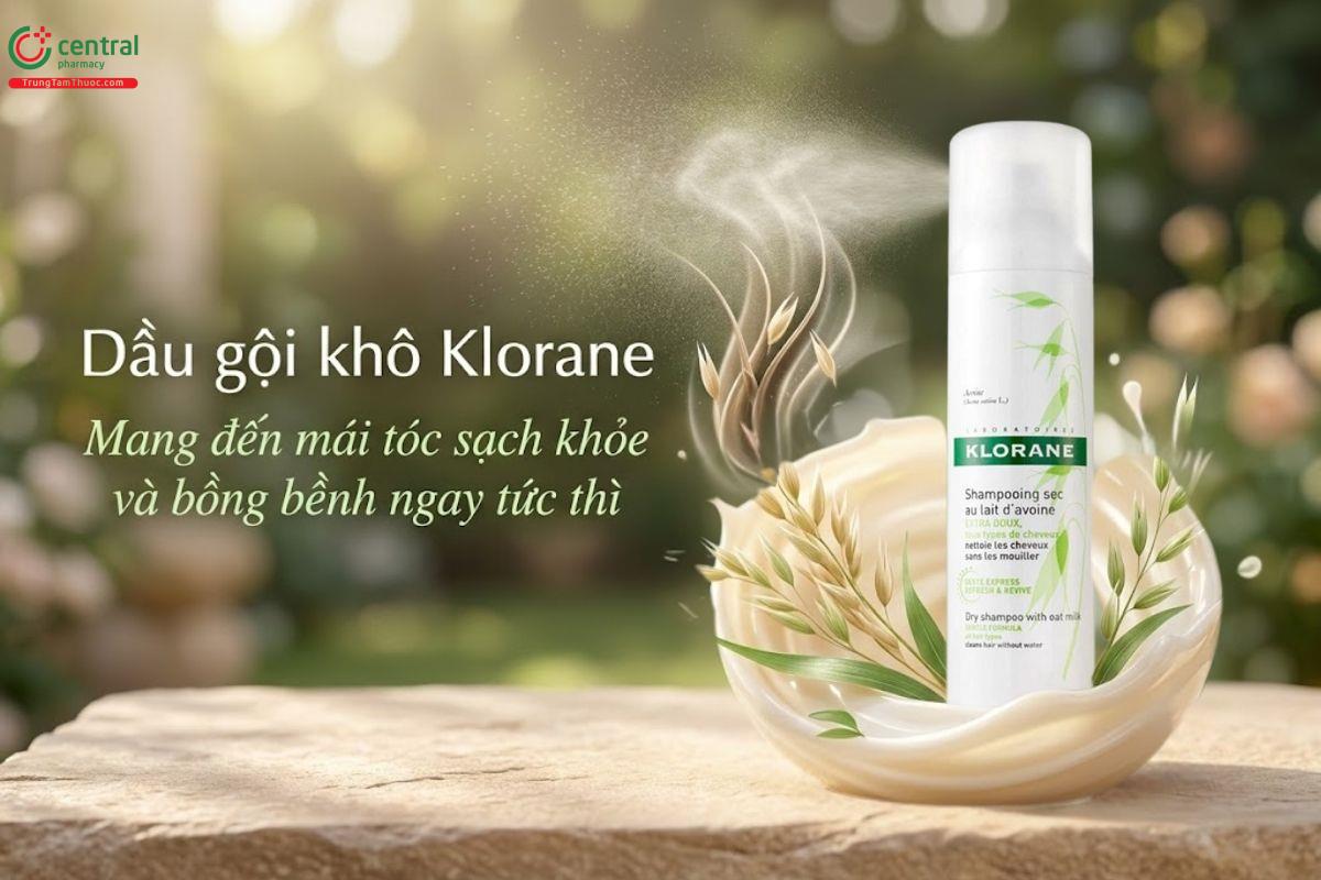 Dầu gội khô Klorane
