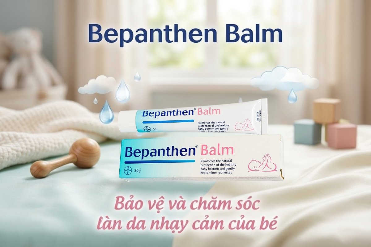 Kem trị hăm Bepanthen Balm cho trẻ sơ sinh