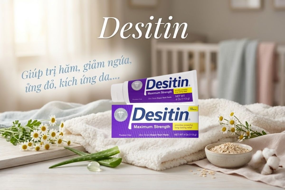 Kem trị hăm Desitin được bác sĩ khuyên dùng