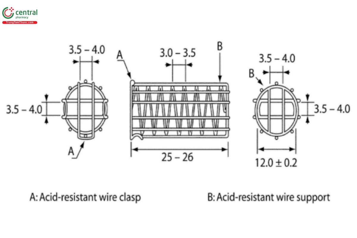 Figure 2a. Alternative sinker. All dimensions are expressed in millimeters.
