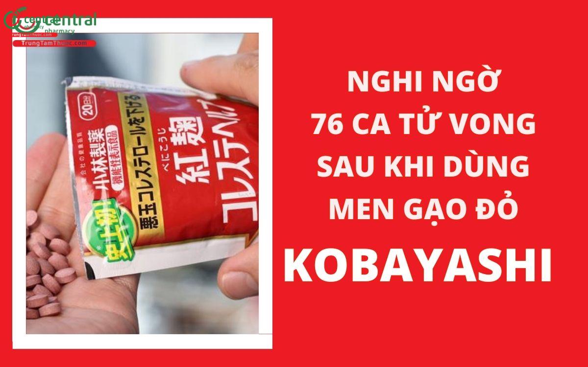 Thêm 76 ca tử vong có liên quan đến men gạo đỏ Kobayashi