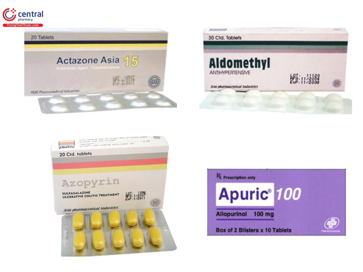 Một số sản phẩm của ASIA Pharmaceutical Industries