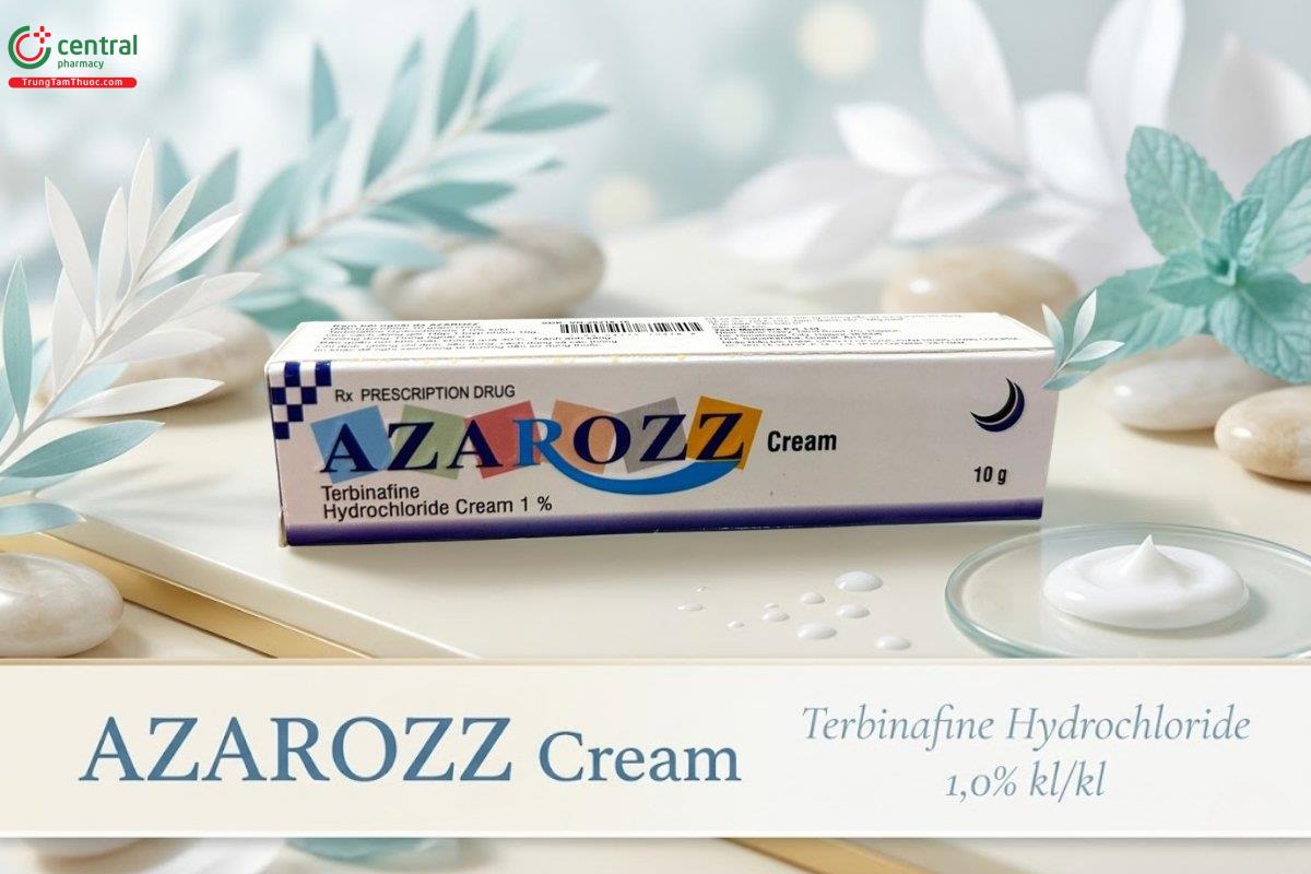 AZAROZZ Cream 10g trị nấm bàn chân, nấm bẹn, hắc lào