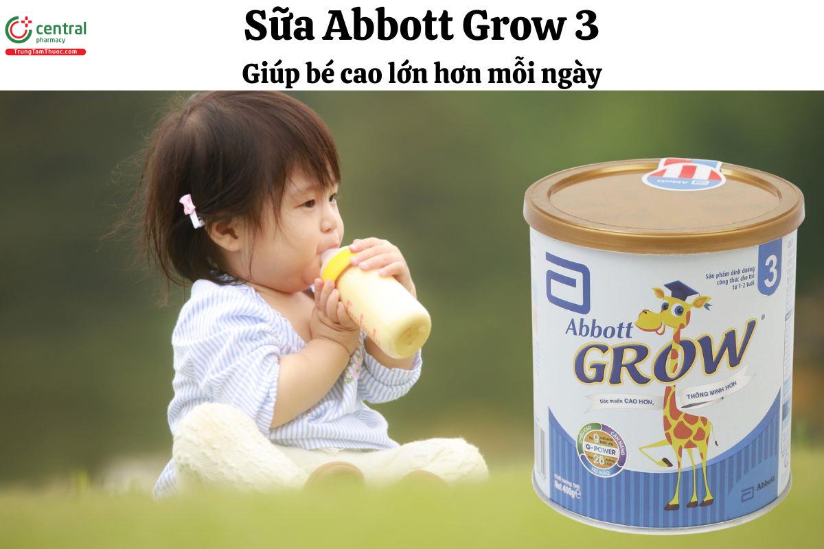 Sữa Abbott Grow 3 - Bổ sung dinh dưỡng giúp bé cao lớn hơn mỗi ngày