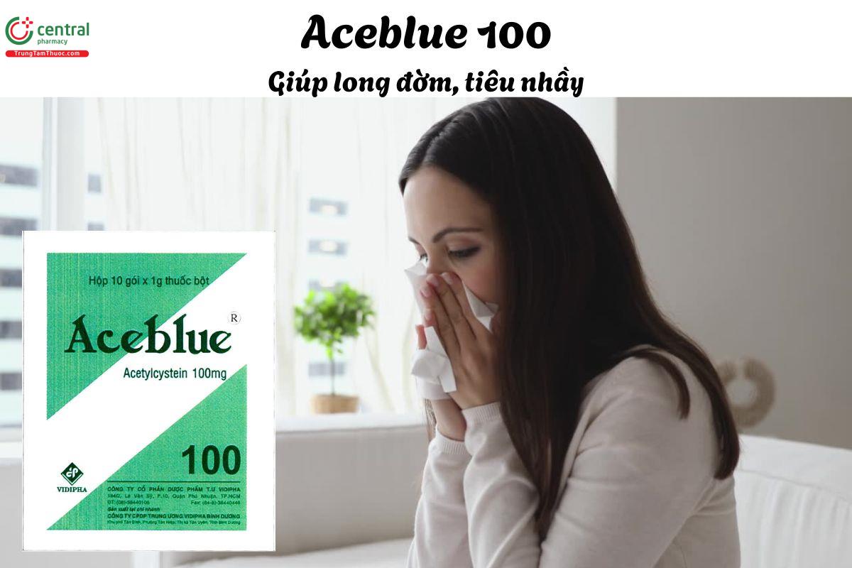 Thuốc Aceblue 100 - Giúp tiêu nhầy trong các bệnh lý đường hô hấp