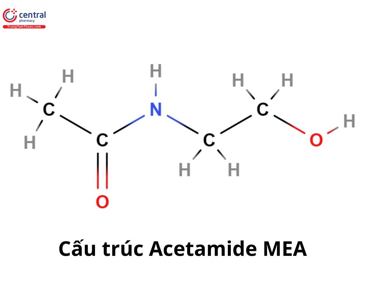 Công thức cấu tạo của Acetamide MEA