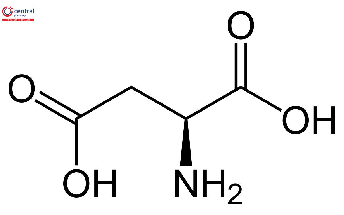 Công thức cấu tạo của Acid Aspartic