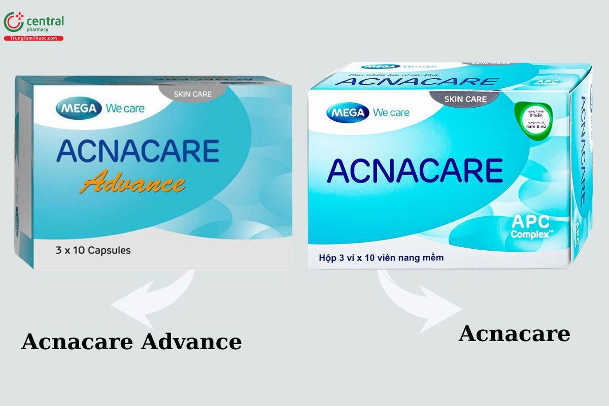 Sự khác nhau giữa Acnacare Advance và Acnacare