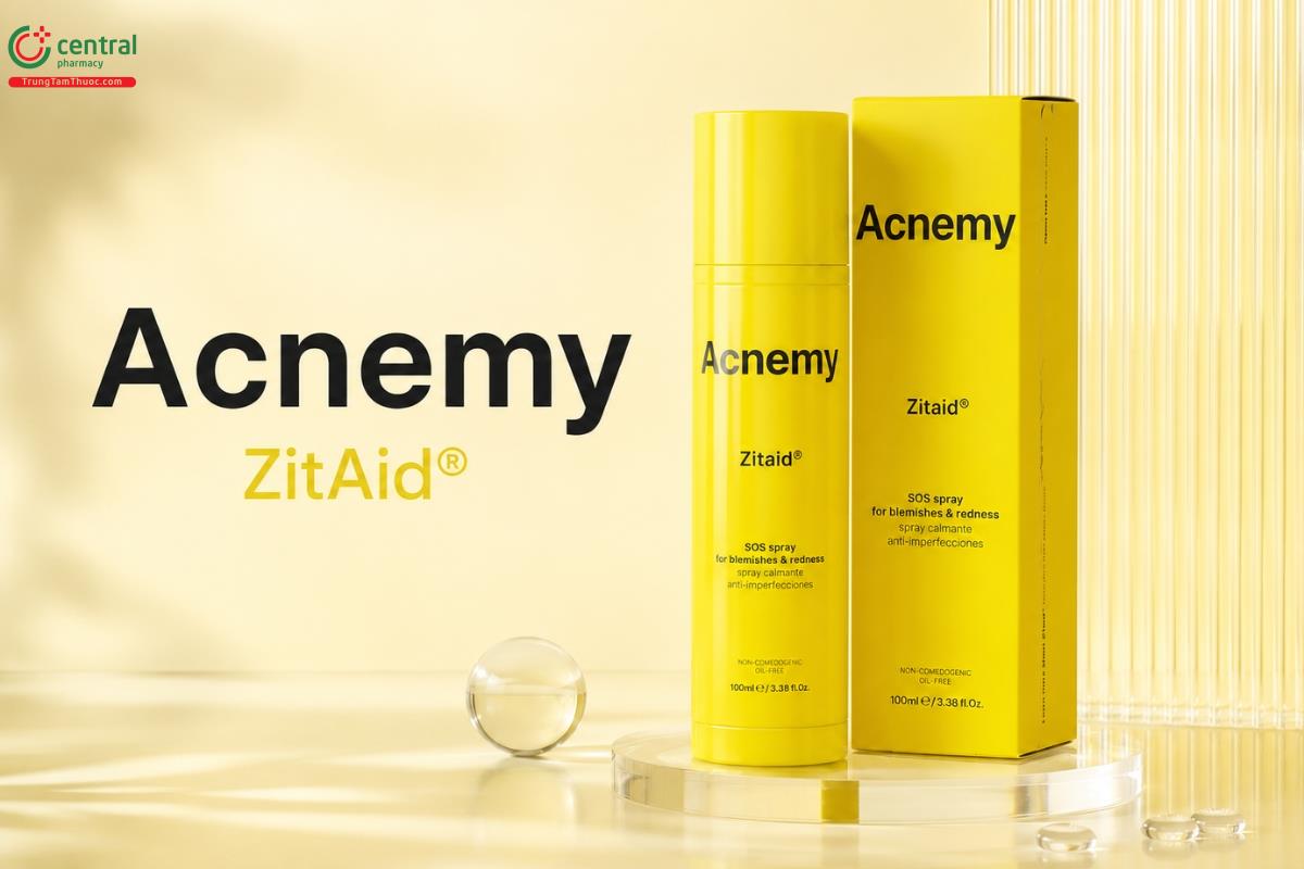 Xịt khoáng kháng khuẩn làm dịu da mụn Acnemy ZitAid