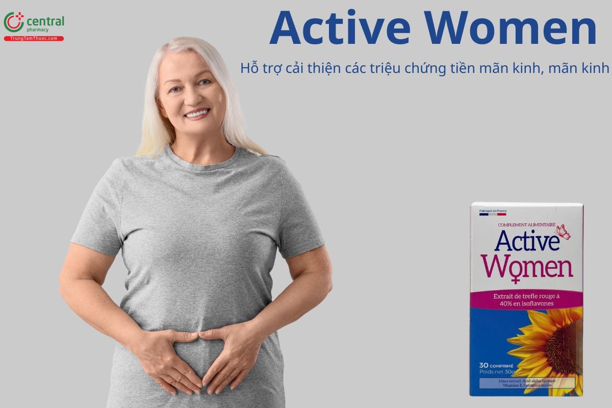 Active Women hỗ trợ cải thiện các triệu chứng tiền mãn kinh, mãn kinh