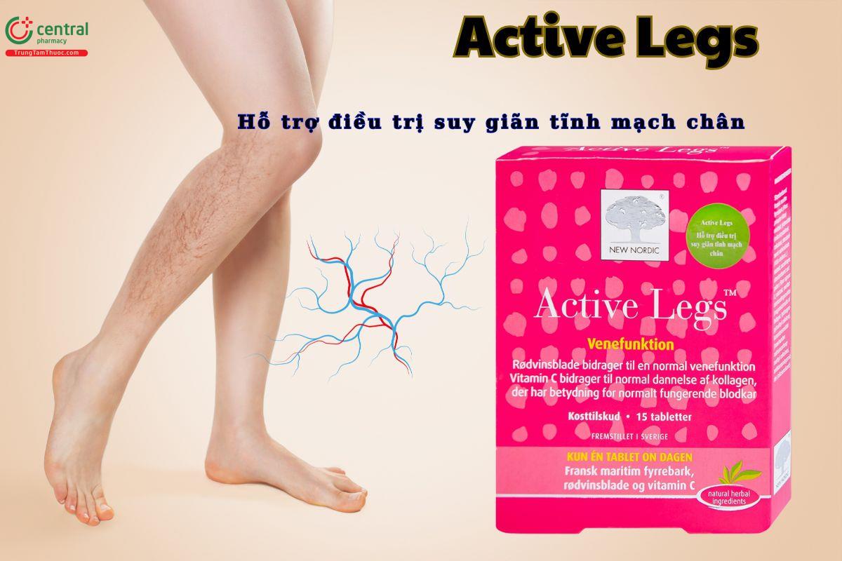 Viên uống Active Legs giúp phòng ngừa và hỗ trợ điều trị suy giãn tĩnh mạch