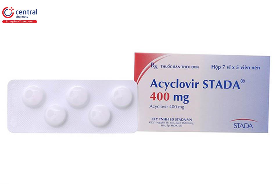 Thuốc  Acyclovir STADA 400mg trị thủy đậu Zona