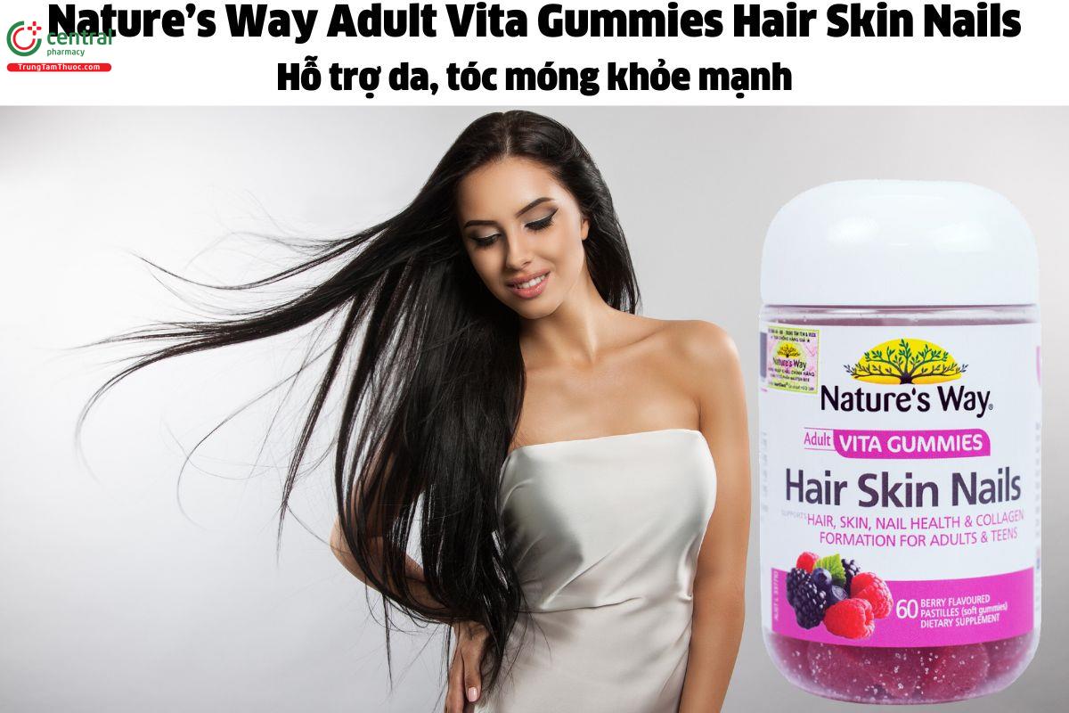 Nature’s Way Adult Vita Gummies Hair Skin Nails Giúp da, tóc khỏe mạnh