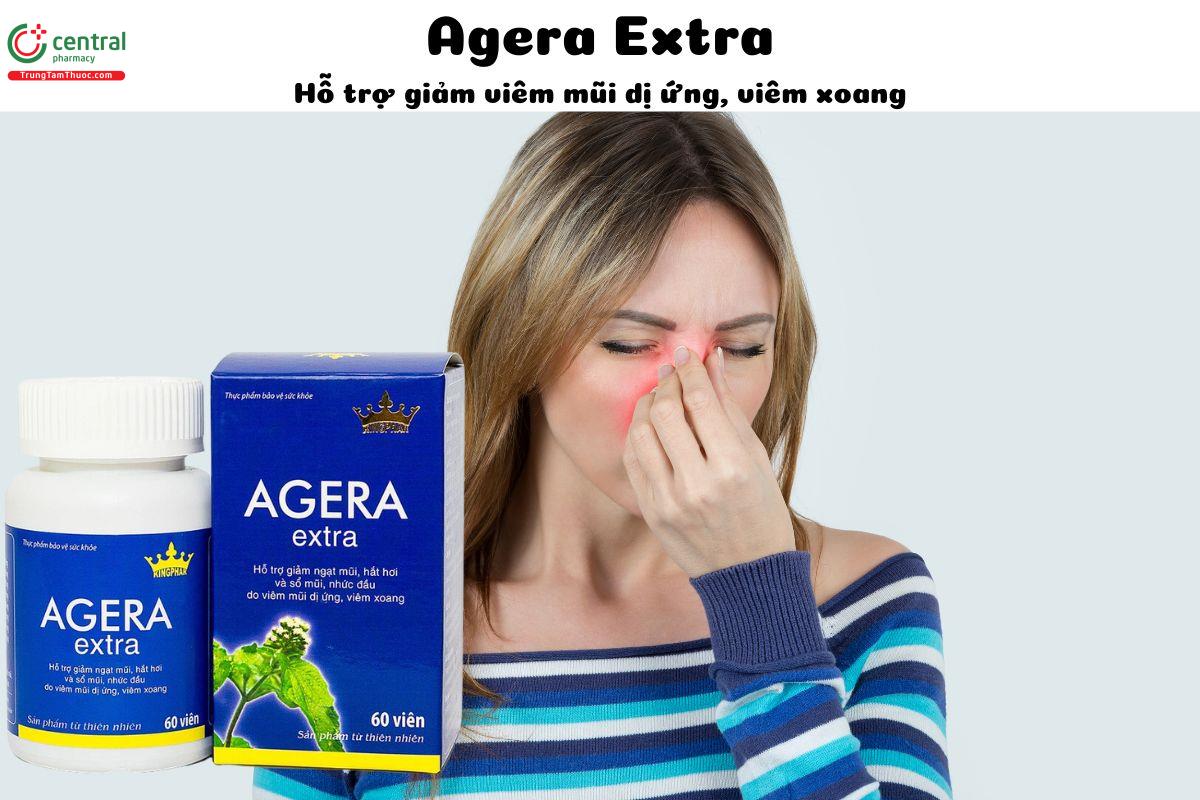 Agera Extra Kingphar (60 viên)- Giảm viêm xoang, viêm mũi dị ứng