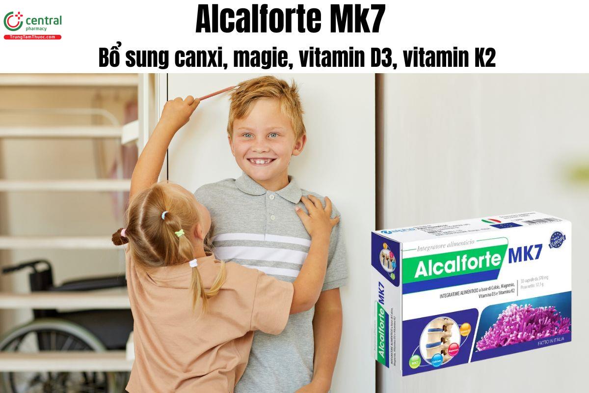 Alcalforte Mk7 Italia - Bổ sung canxi, magie cho cả trẻ em và người lớn